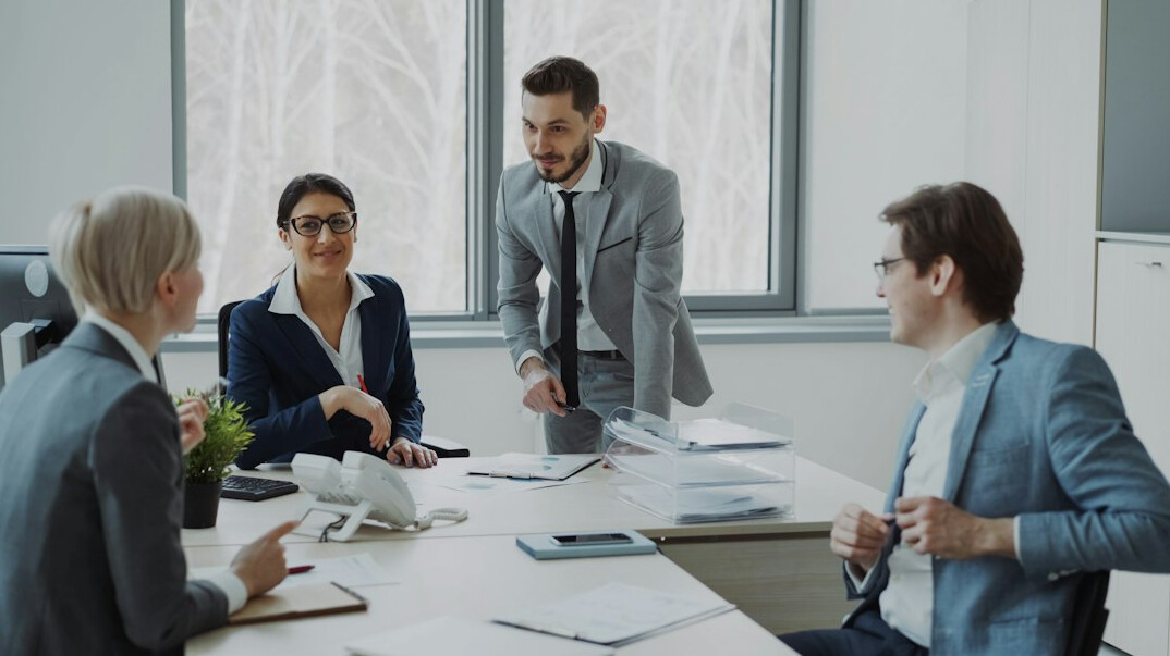 business team meeting discussion