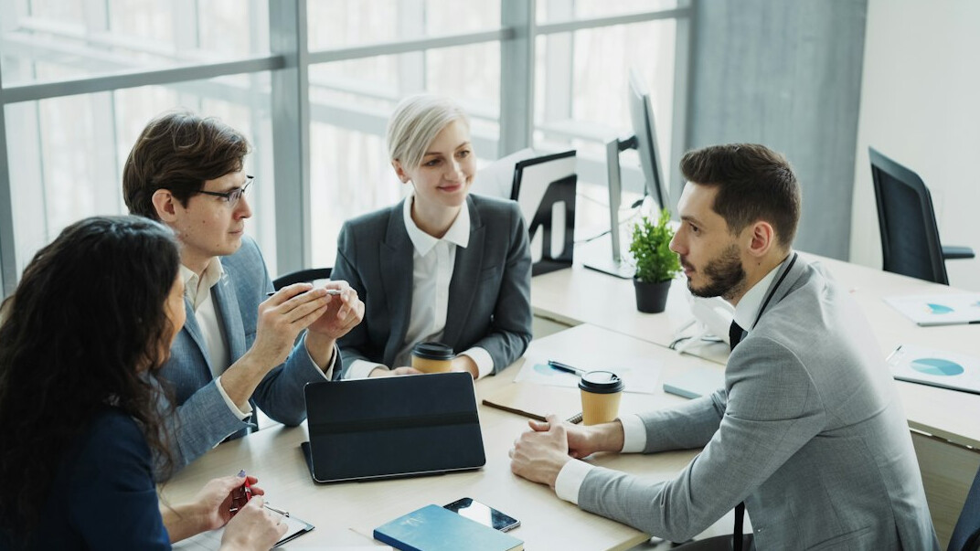 business professionals learning