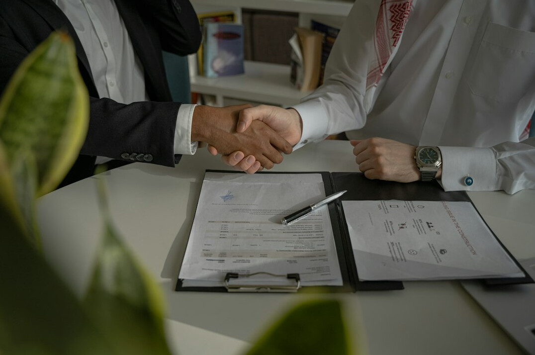 business negotiation table