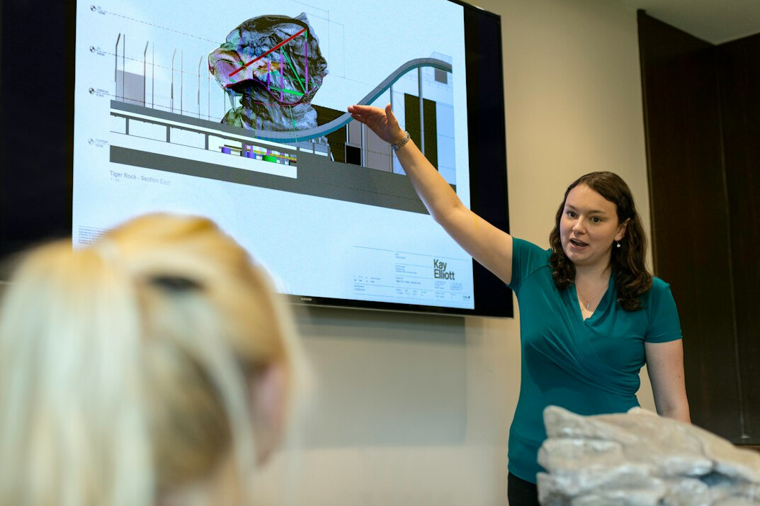 woman leading presentation